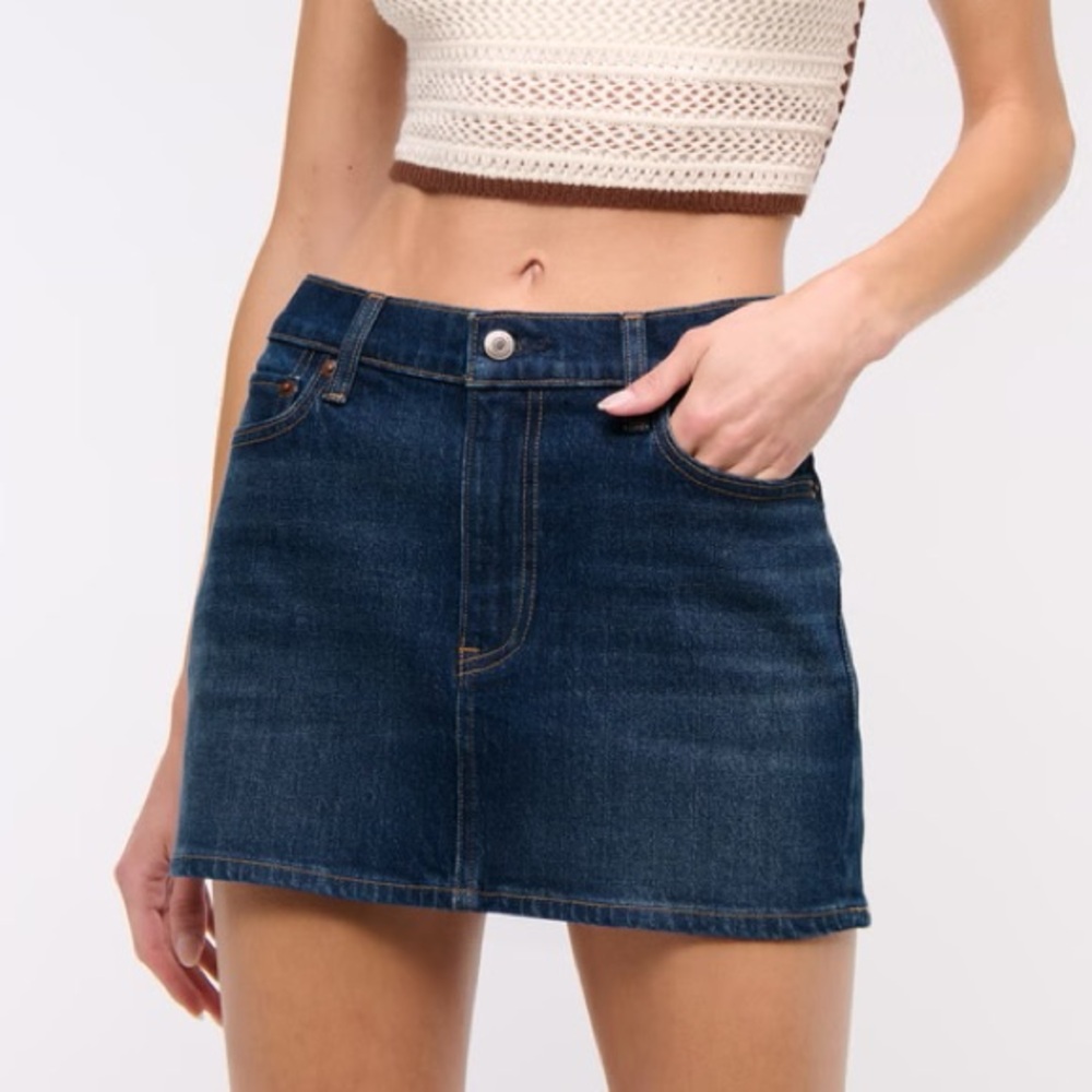 A&F Denim Mini Skirt